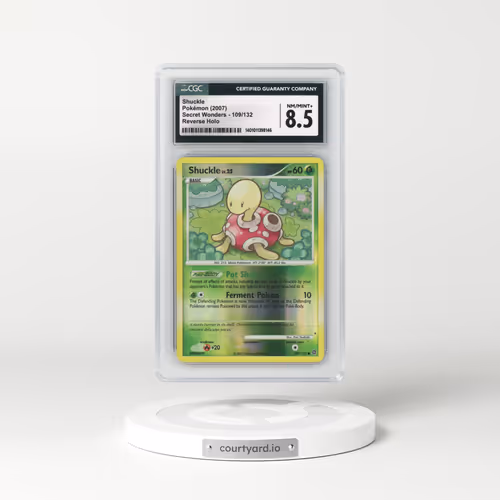 2007 Secret Wonders #109/132 Shuckle - Reverse Holo (CGC 8.5 NM-MT+)