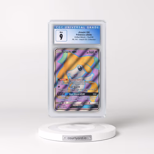 2019 Unified Minds #79a/236 Jirachi GX - Holo Jirachi GX Collection (CGC 9 MINT)