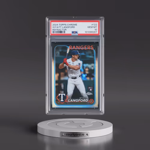 2024 Topps Chrome #122 Wyatt Langford - Refractor (PSA 10 GEM MINT)