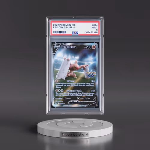 2022 Pokémon Go #074 Conkeldurr V - Holo Full Art (PSA 9 MINT)