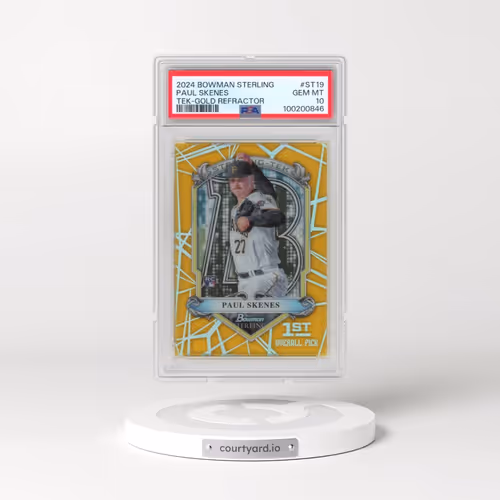 2024 Bowman Sterling Sterling Tek #ST19 Paul Skenes - Gold Refractor (PSA 10 GEM MINT)