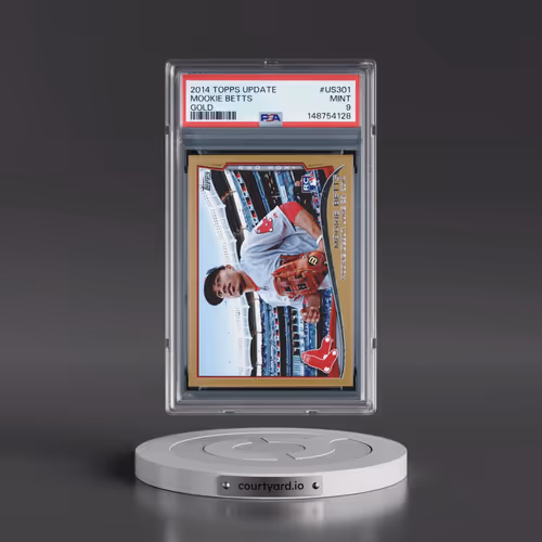 2014 Topps Update #US301 Mookie Betts - Gold (PSA 9 MINT)