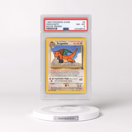 1999 Pokémon Game Movie #5 Dragonite - Movie Promo (PSA 8 NM-MT)