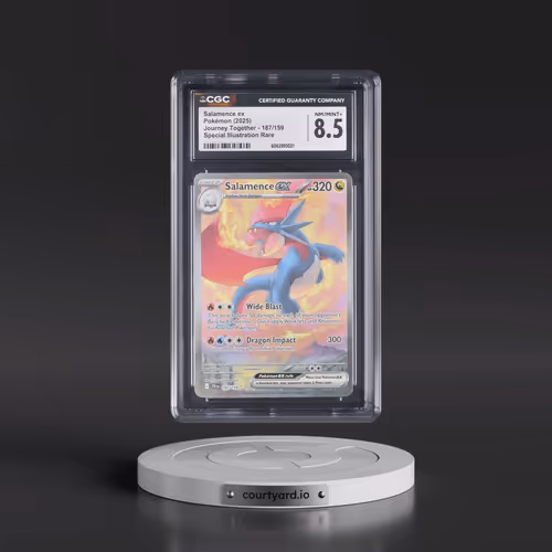 2025 Pokémon Jtg EN-Journey Together #187 Salamence EX - Holo Special Illustration Rare (CGC 8.5 NM-