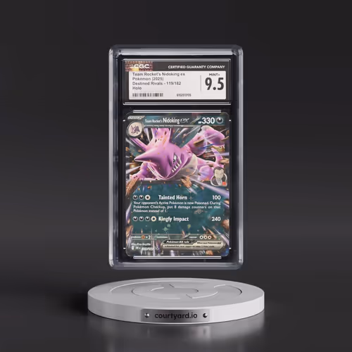 2025 Pokémon Dri EN-Destined Rivals #119 Team Rocket's Nidoking EX - Holo (CGC 9.5 MINT+)