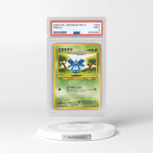 2000 Japanese Neo 2 #204 Pineco (PSA 9 MINT)