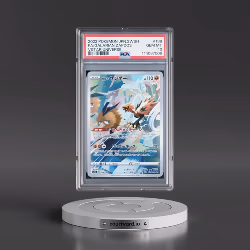 2022 Pokémon Sword & Shield Vstar Universe #188 Galarian Zapdos - Full Art (PSA 10 GEM MINT)