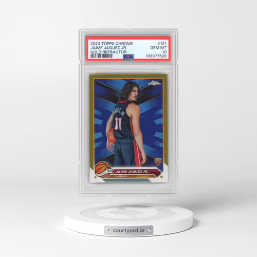 2023 Topps Chrome #121 Jaime Jaquez Jr. - Gold Refractor (PSA 10 GEM MINT)