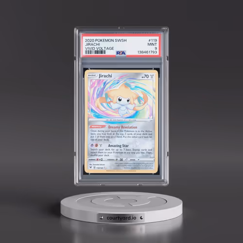 2020 Pokémon Sword & Shield Vivid Voltage #119 Jirachi (PSA 9 MINT)