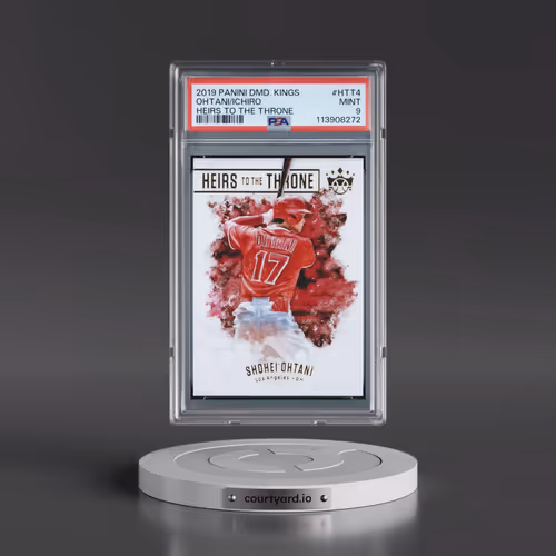 2019 Panini Diamond Kings Heirs to the Throne #HTT4 Ichiro/Shohei Ohtani (PSA 9 MINT)