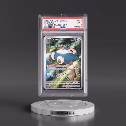 2023 Pokémon Svp EN-SV Black Star Promo #051 Snorlax - 151 Elite Trainer Box (PSA 9 MINT)