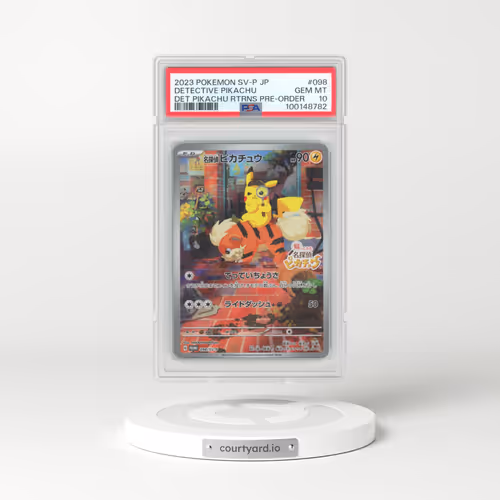 2023 Pokémon SV-P Promo #098 Detective Pikachu - Detective Pikachu Returns Pre-Order (PSA 10 GEM MINT)
