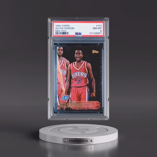 1996 Topps #171 Allen Iverson - NBA 50th (PSA 8 NM-MT)