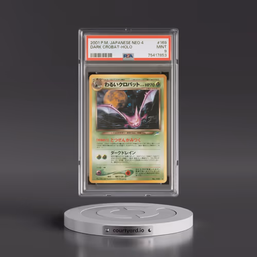 2001 Pokémon Neo 4 #169 Dark Crobat - Holo (PSA 9 MINT)