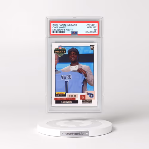 2025 Panini Instant NFL Draft Night #NFLDN1 Cam Ward (PSA 10 GEM MINT)