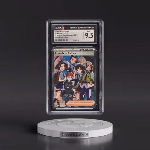 2025 Pokémon Pre EN-Prismatic Evolutions #137 Friends in Paldea - Ultra Rare (CGC 9.5 MINT+)