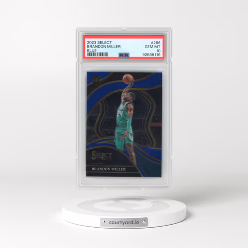 2023 Panini Select #286 Brandon Miller - Blue (PSA 10 GEM MINT)