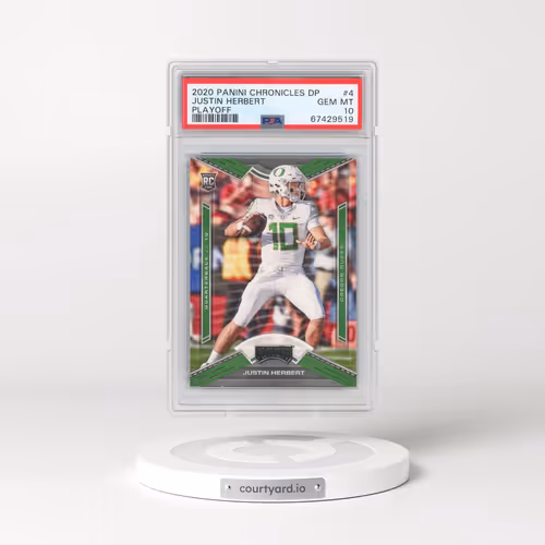 2020 Panini Chronicles Draft Picks Playoff #4 Justin Herbert (PSA 10 GEM MINT)