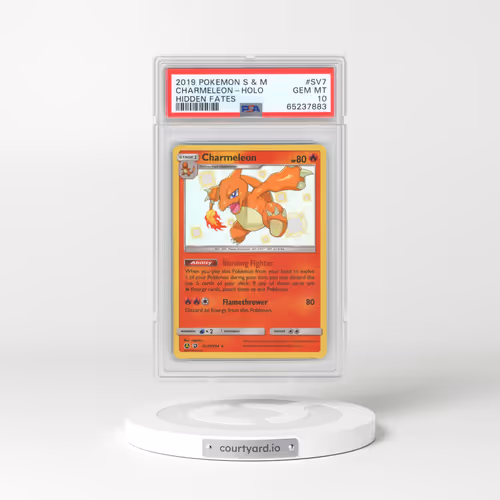 2019 Pokémon Sun & Moon Hidden Fates #SV7 Charmeleon - Holo (PSA 10 GEM MINT)
