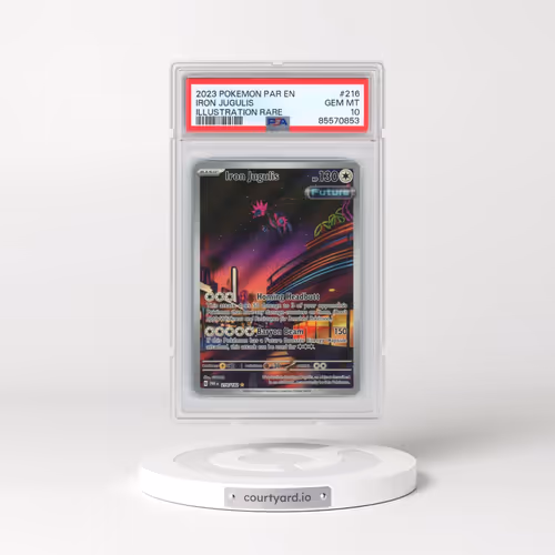 2023 Pokémon Par EN-Paradox Rift #216 Iron Jugulis - Illustration Rare (PSA 10 GEM MINT)