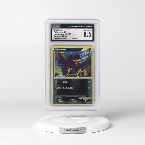 2010 Undaunted #59/90 Murkrow - Reverse Holo (CGC 8.5 NM-MT+)