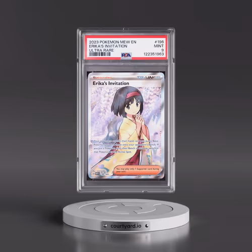 2023 Pokémon Mew EN-151 #196 Erika's Invitation - Ultra Rare (PSA 9 MINT)