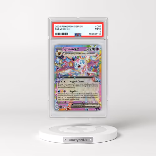 2024 Pokémon Ssp EN-Surging Sparks #086 Sylveon EX - Holo (PSA 9 MINT)
