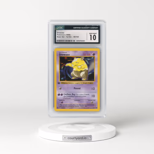 1999 Base Set #49/102 Drowzee - 1st Edition 1st Edition (CGC 10 GEM MINT)
