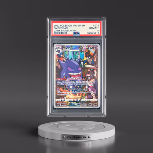 2022 Pokémon Sword & Shield Dark Phantasma #074 Gengar - Full Art (PSA 10 GEM MINT)