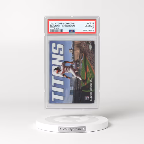 2023 Topps Chrome Topps Chrome Titans #CT12 Gunnar Henderson - Update (PSA 10 GEM MINT)