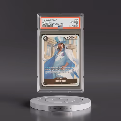 2023 One Piece OP05-Awakening of the New Era #093 Rob Lucci (PSA 10 GEM MINT)