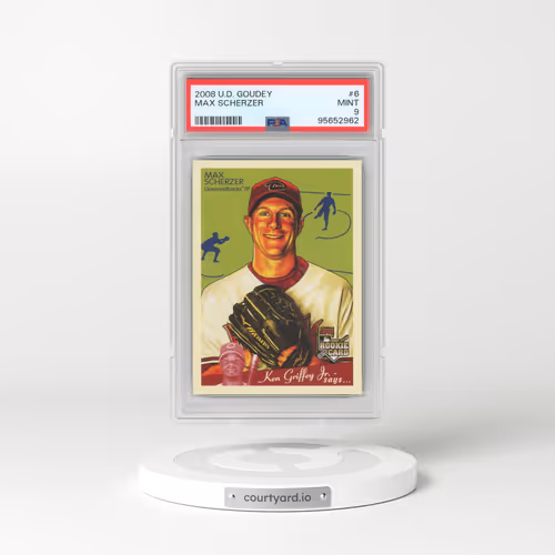 2008 Upper Deck Goudey #6 Max Scherzer (PSA 9 MINT)