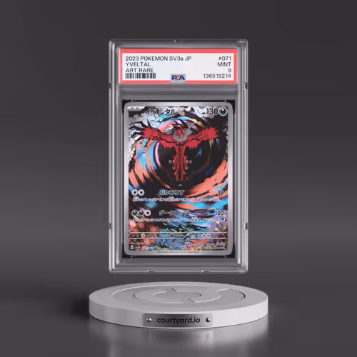 2023 Pokémon Sv3a-Raging Surf #071 Yveltal - Art Rare (PSA 9 MINT)
