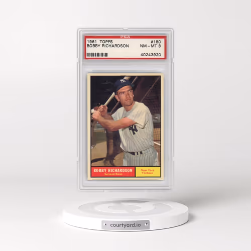 1961 Topps #180 Bobby Richardson (PSA 8 NM-MT)