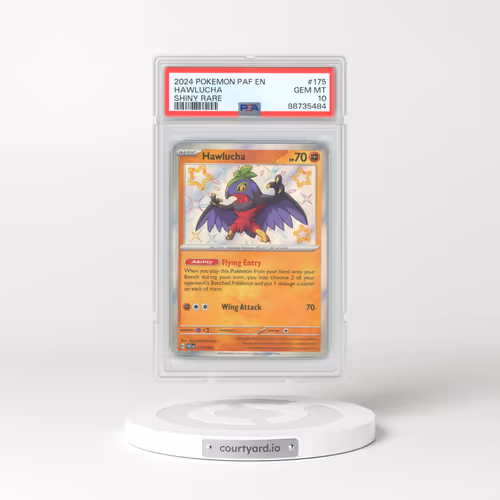 2024 Pokémon Paf EN-Paldean Fates #175 Hawlucha - Shiny Rare (PSA 10 GEM MINT)