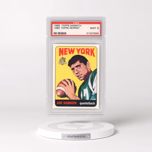 1996 Topps Namath Reprint #122 1965 Topps Reprint - Original Size (PSA 9 MINT)