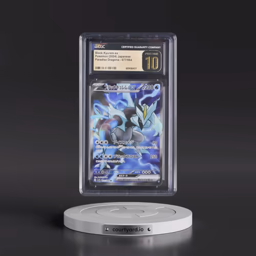 2024 Paradise Dragona - sv7a #077/064 Black Kyurem ex - Super Rare Holo (CGC 10 PRISTINE)