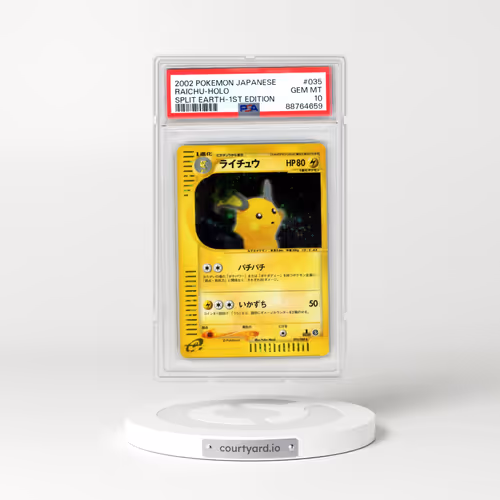 2002 Pokémon Split Earth #035 Raichu - 1st Edition Holo (PSA 10 GEM MINT)
