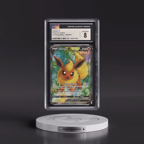 2021 Evolving Skies #169/203 Flareon V - Ultra Rare Holo (CGC 8 NM-MT)
