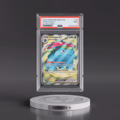 2023 Pokémon Mew EN-151 #182 Venusaur EX - Holo Ultra Rare (PSA 9 MINT)