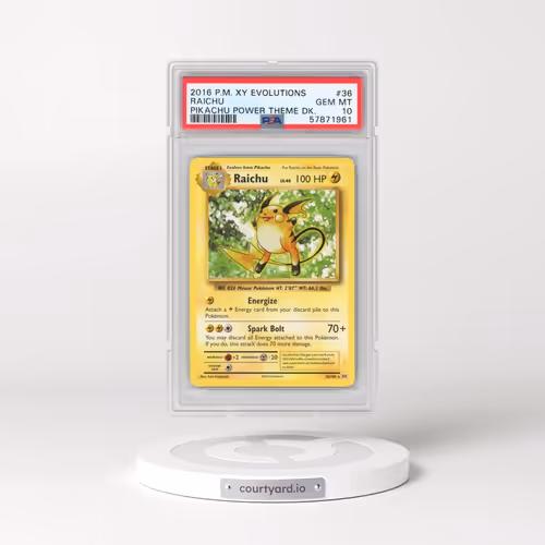 2016 Pokémon XY Evolutions #36 Raichu - Pikachu Power Theme Deck (PSA 10 GEM MINT)