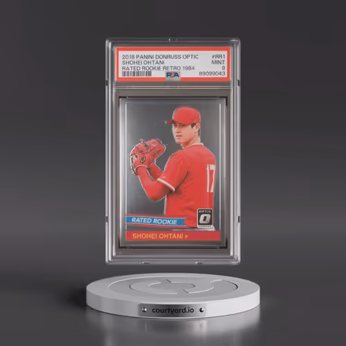 2018 Panini Donruss Optic Rated Rookie Retro 1984 #RR1 Shohei Ohtani (PSA 9 MINT)