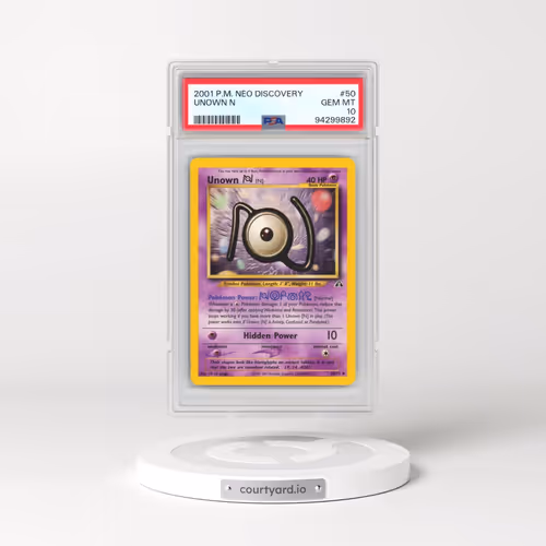 2001 Pokémon Neo Discovery #50 Unown N (PSA 10 GEM MINT)