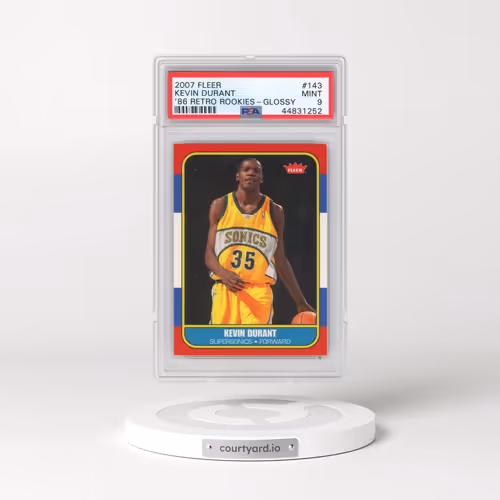 2007 Fleer '86 Retro Rookies #143 Kevin Durant - Glossy (PSA 9 MINT)