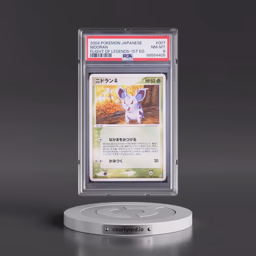 2004 Pokémon Flight of Legends #007 Nidoran - 1st Edition (PSA 8 NM-MT)