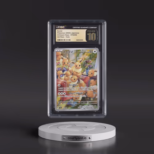 2024 Crimson Haze #078/066 Eevee - Art Rare Holo (CGC 10 PRISTINE)