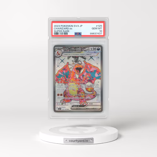 2023 Pokémon SV3-Ruler of the Black Flame #125 Charizard EX - Holo Super Rare (PSA 10 GEM MINT)
