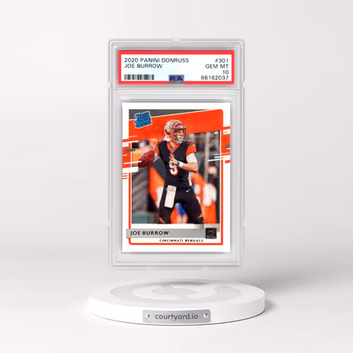 2020 Panini Donruss #301 Joe Burrow (PSA 10 GEM MINT)
