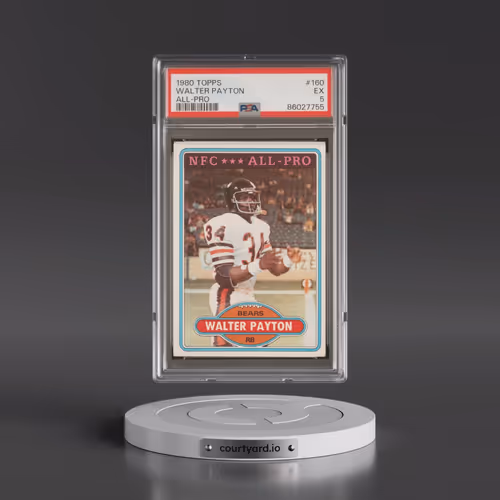 1980 Topps #160 Walter Payton - All-Pro (PSA 5 EX)