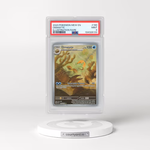2023 Pokémon Mew EN-151 #180 Omanyte - Illustration Rare (PSA 9 MINT)
